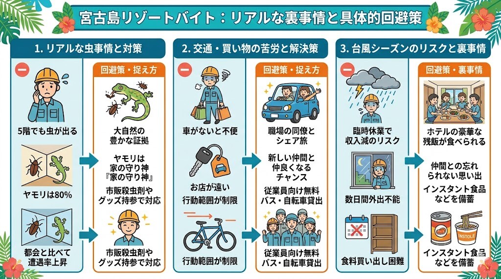 厳しい現実…宮古島リゾートバイトのデメリットと「失敗しない」回避策
