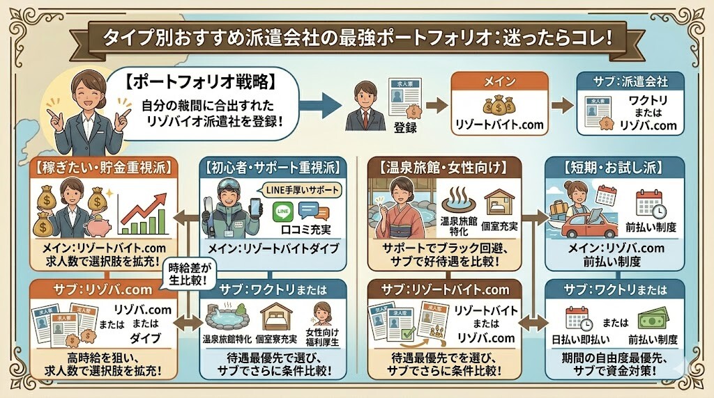 迷ったらここ!タイプ別おすすめの組み合わせ【最強ポートフォリオ】
