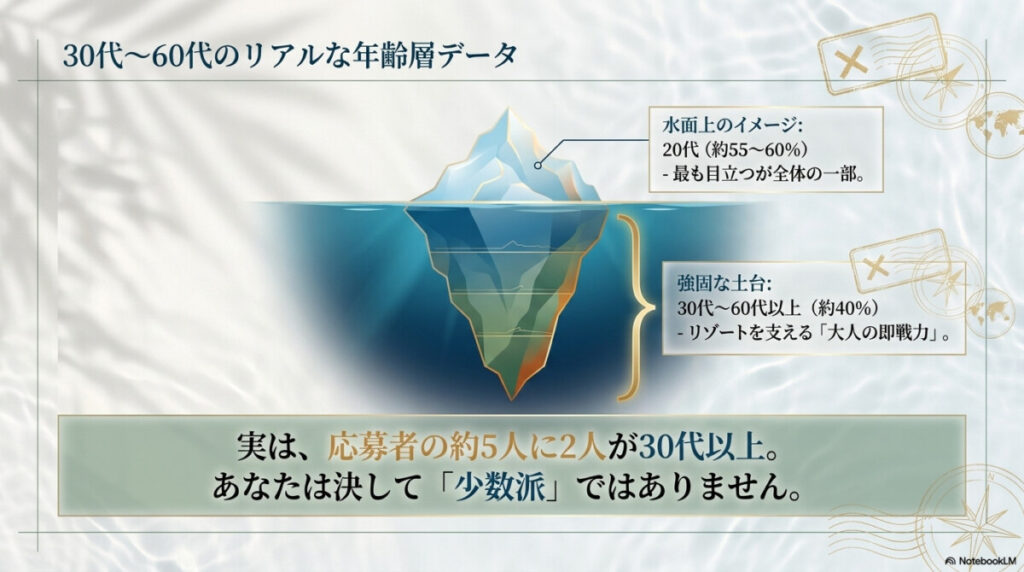 30代以上リアルな年齢層の図解