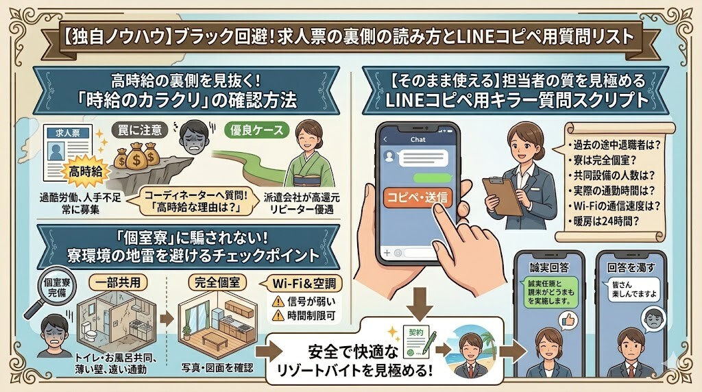 【独自ノウハウ】ブラック回避!求人票の裏側の読み方とLINEコピペ用質問リスト
