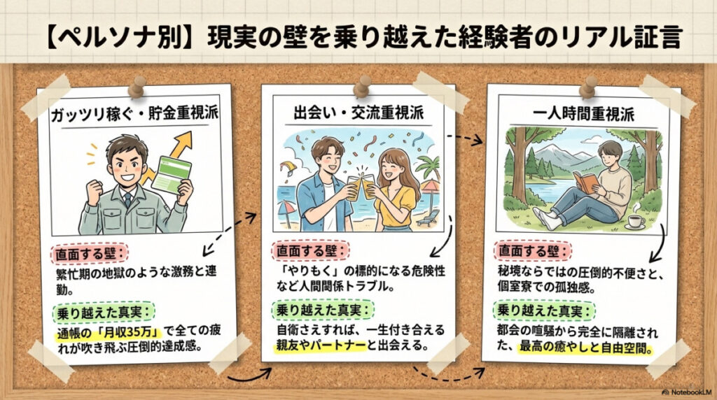 【ペルソナ別】現実の壁を乗り越えた経験者のリアル証言集