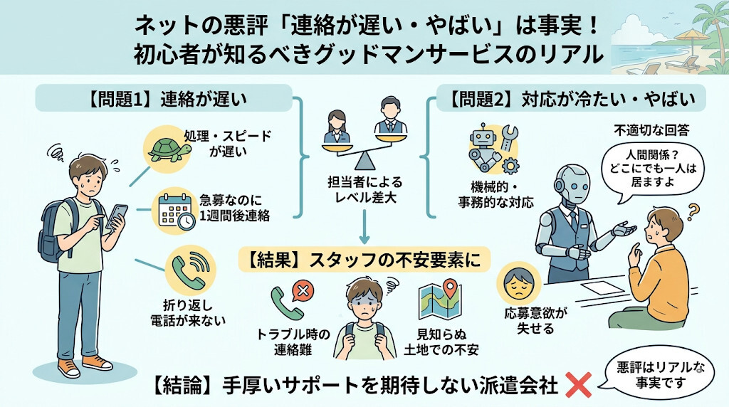 ネットの悪評「連絡が遅い・やばい」は事実をわかりやすく図解