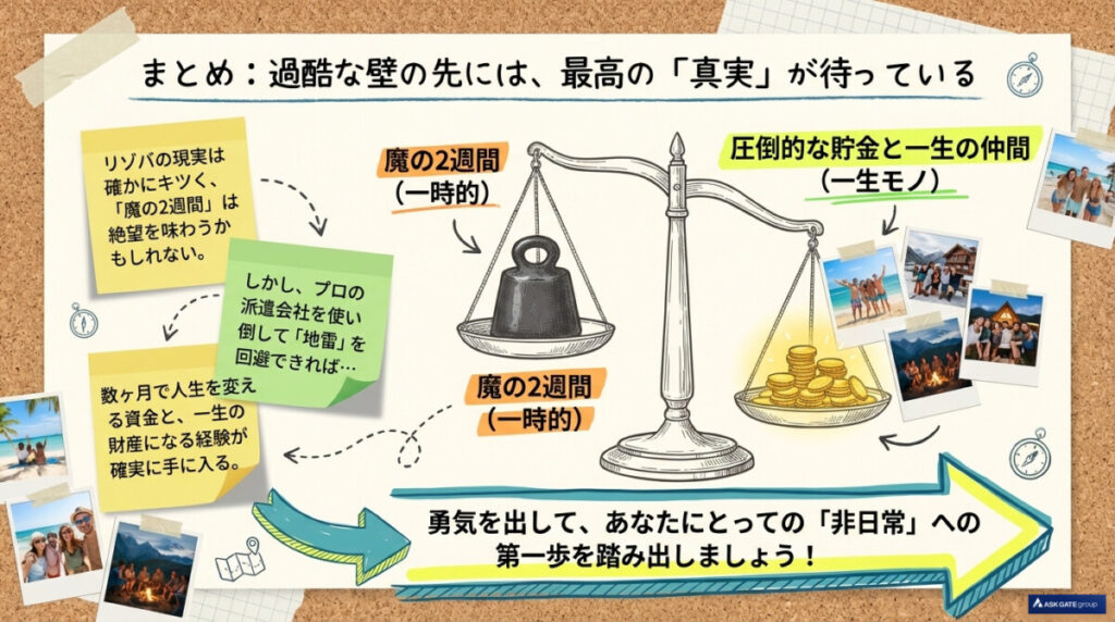 まとめ:リゾートバイトの現実に関する総括