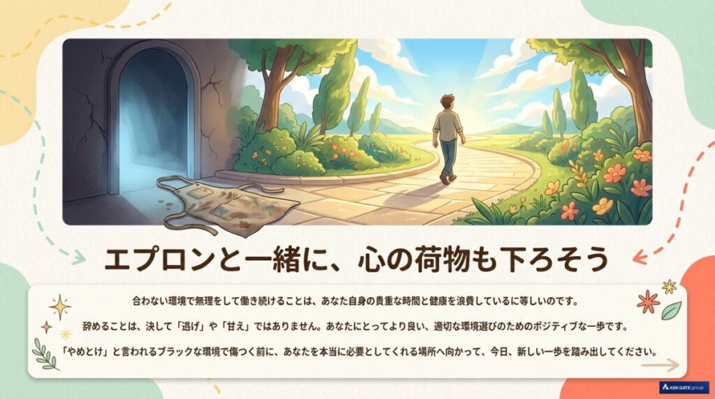 まとめ:調理補助で「やめとけ」と感じたら、無理せず別の働き方を探そう