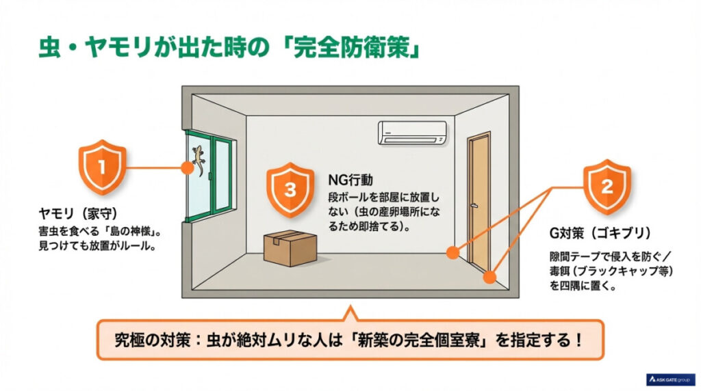 【独自取材】石垣島のヤモリ・巨大な虫が出た時の具体的な対処法とG対策