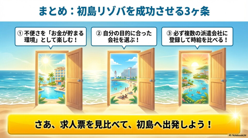 【暴露】初島 リゾートバイト 口コミ!過酷な実態と時給格差3社のまとめ