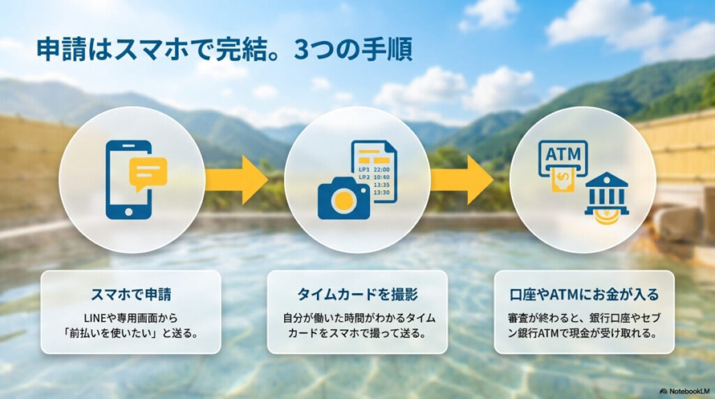 リゾートバイト前払い制度を利用するための具体的な申請方法・手順