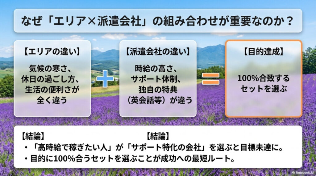 なぜ「エリア×派遣会社」の組み合わせが重要なのか