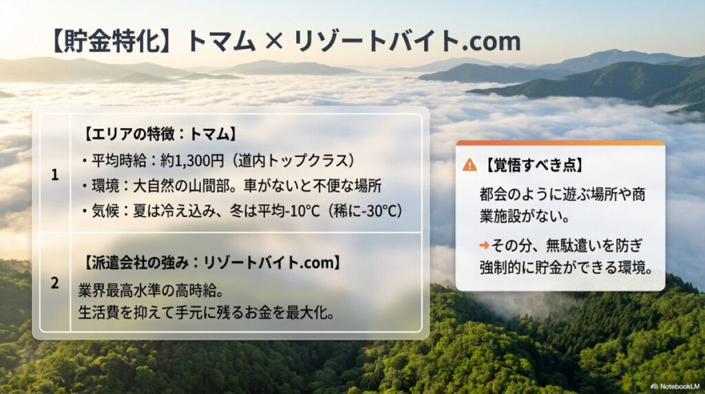 【目的別】ガッツリ高時給で稼ぐなら「トマム」×「リゾートバイト.com