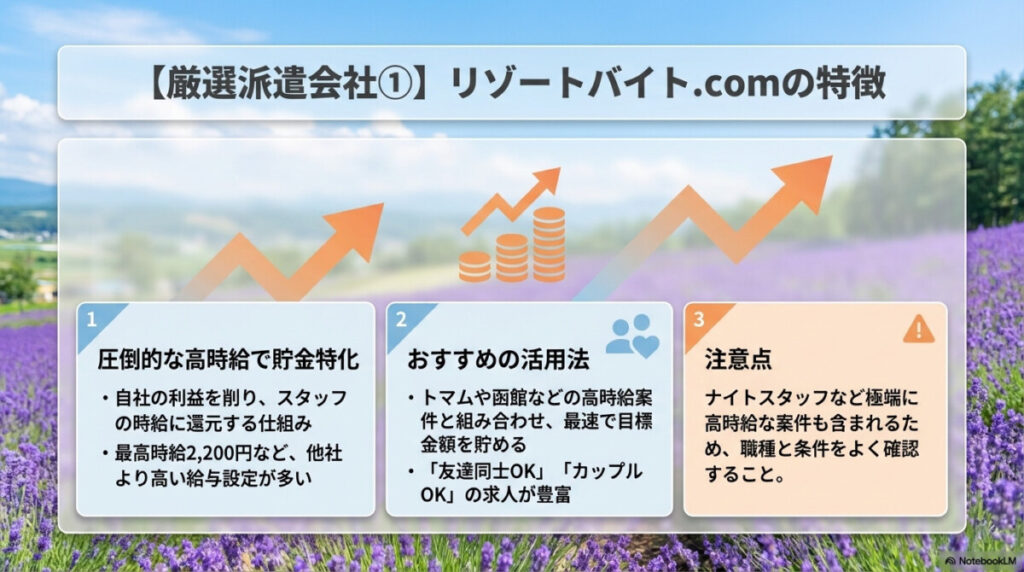 圧倒的な高時給で貯金特化!北海道リゾバにおすすめ「リゾートバイト.com」