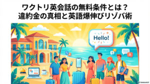 ワクトリ英会話の無料条件とは？違約金の真相と英語爆伸びリゾバ術のアイキャッチ