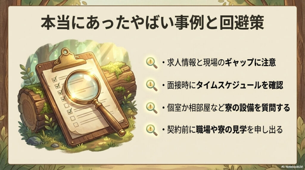 本当にあったやばい事例(情報と実態のギャップ)と回避策