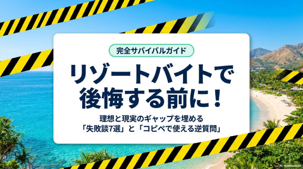 リゾートバイト 後悔